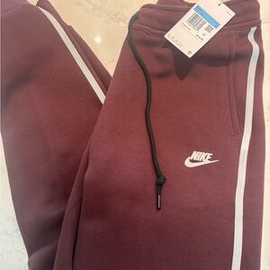 Nike Maroon Nike Tech Pants